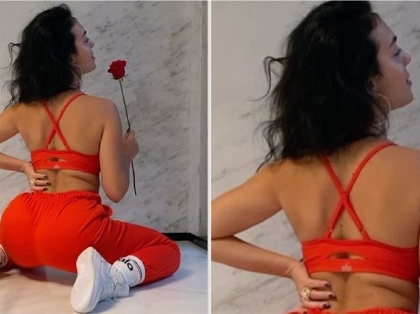 Georgina Rodriguez provokon me të pasmet e bujshme gjersa bën yoga