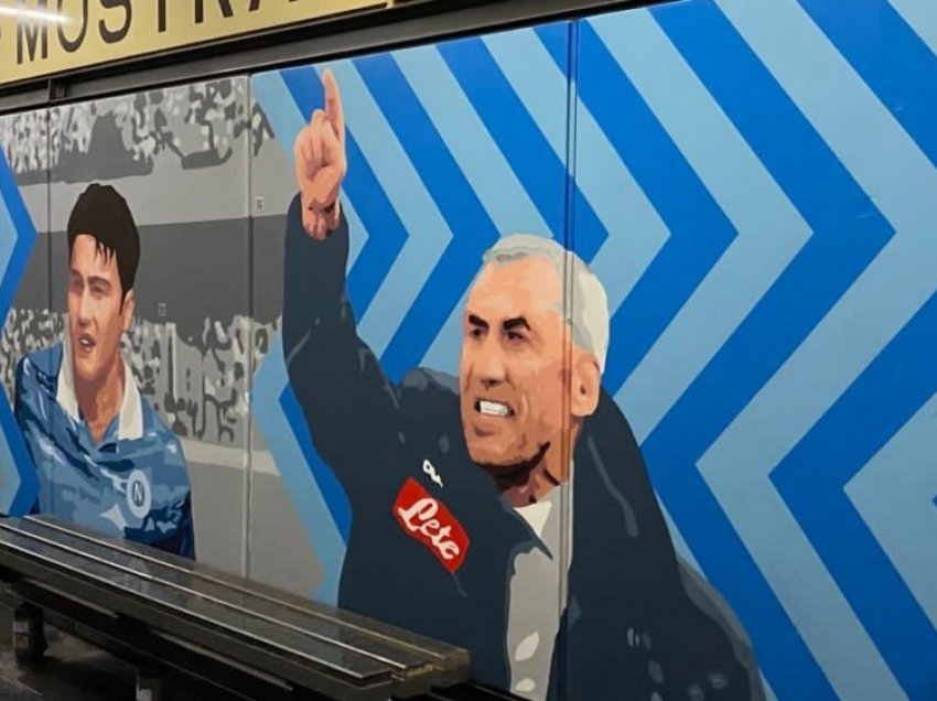 Napoli nuk e harron Rejan, portreti i tij vendoset në metronë e re