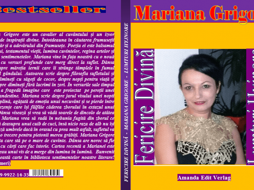 Lumturia hyjnore e poeteshës Mariana Grigore