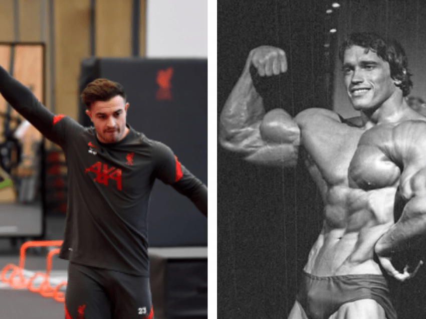 “Vëllai binjak i Arnold Schwarzeneggerit”, muskujt e Shaqirit bëhen viral 