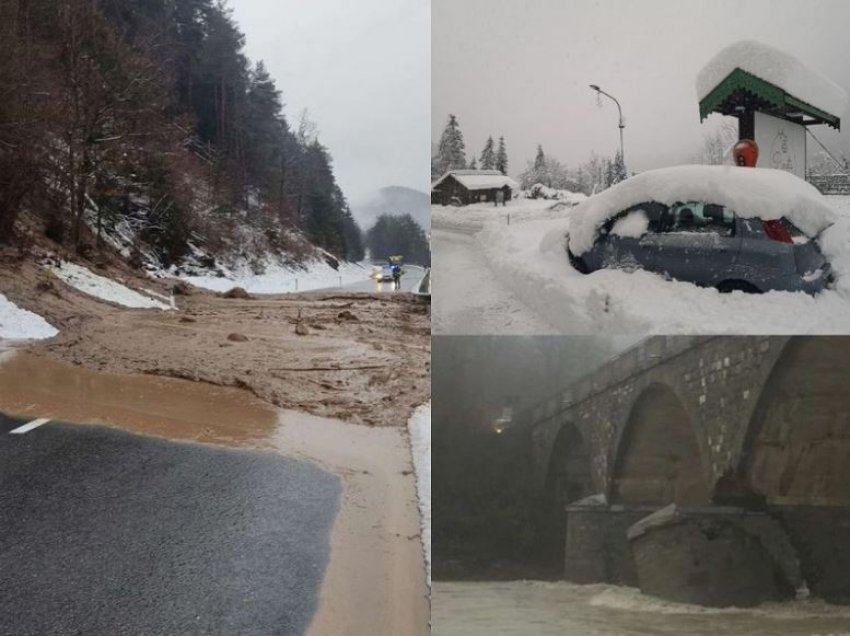 Çmendet moti në Itali, reshje bore, përmbytje dhe rrëshqitje dherash