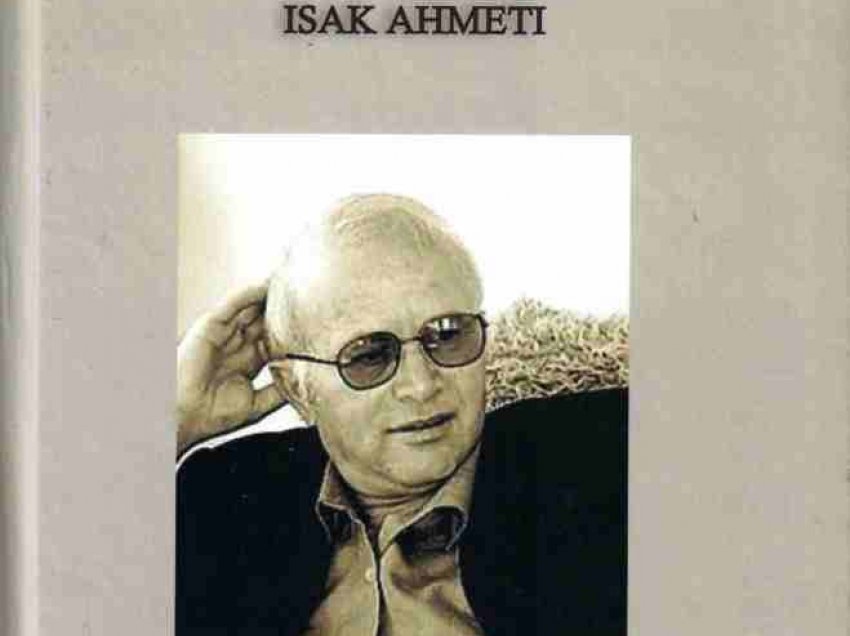 Portreti i studiuesit Isak Ahmeti, gdhendur në një libër