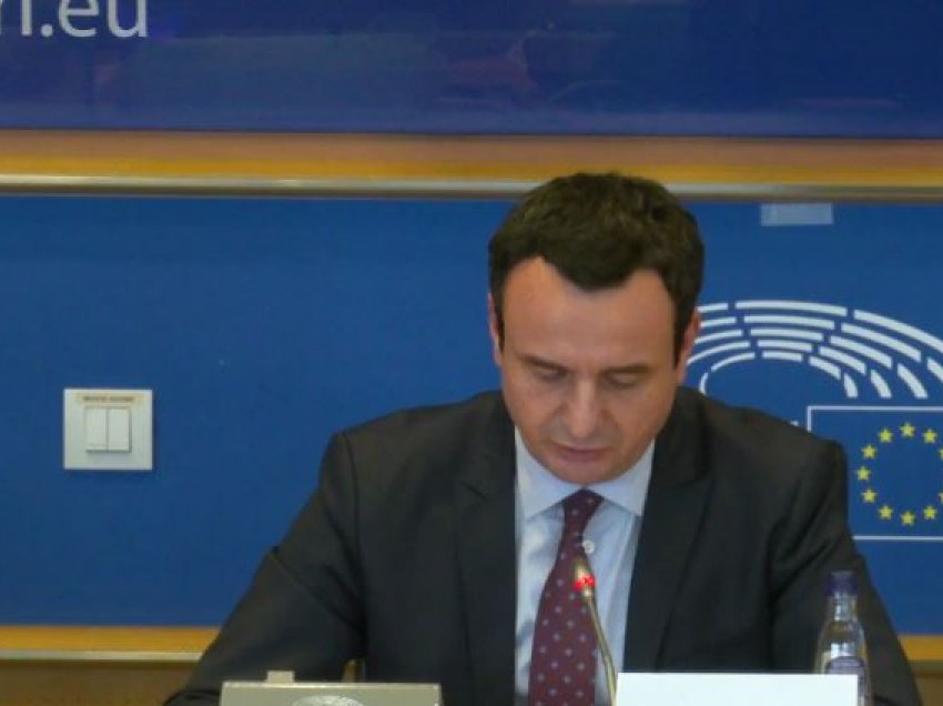 Kurti në Parlamentin Evropian: Kosova në tryezën e bisedimeve ulet vetëm me këtë kusht