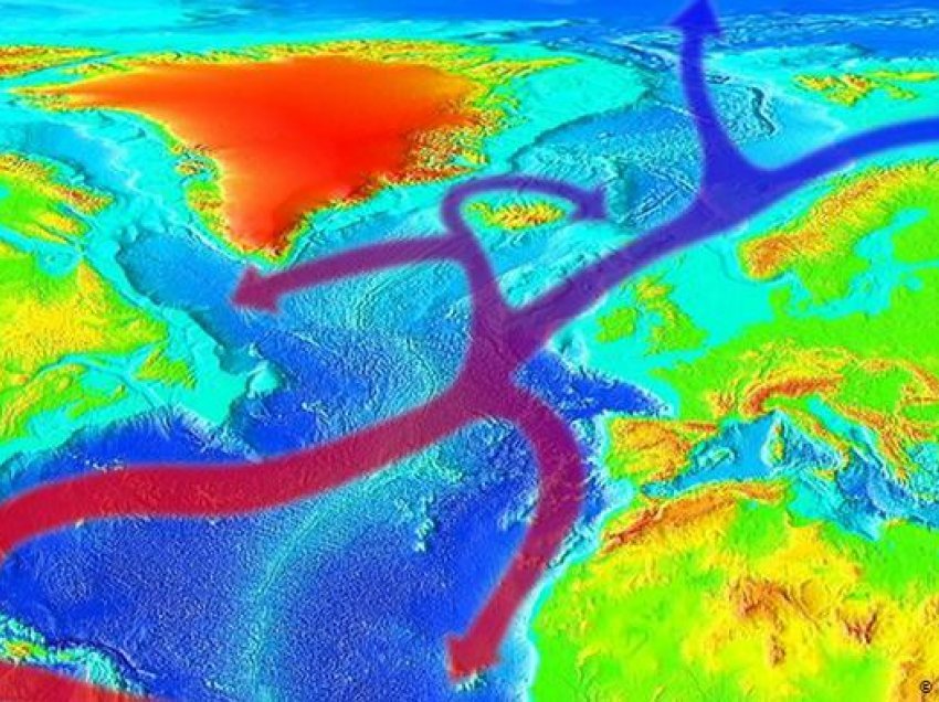 Dobësimi i Golfstrimit kërcënon sistemin e klimës në Atlantikun Verior