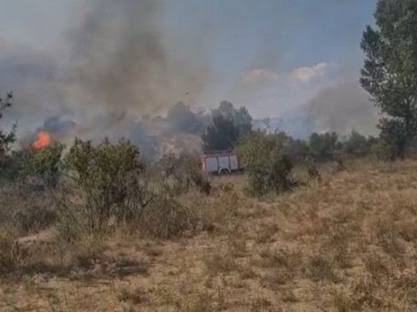 ​Zjarr në Sarandë, angazhohen zjarrfikëse të 4 bashkive