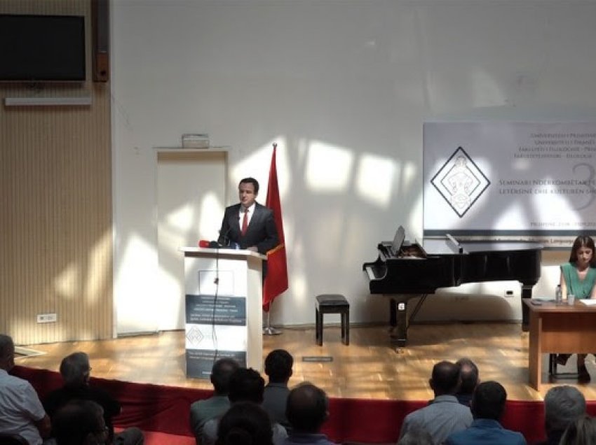 ​Hapet Seminari për Gjuhën, Kurti: Mësimi i shqipes në mërgatë mbetet faktor i rëndësishëm