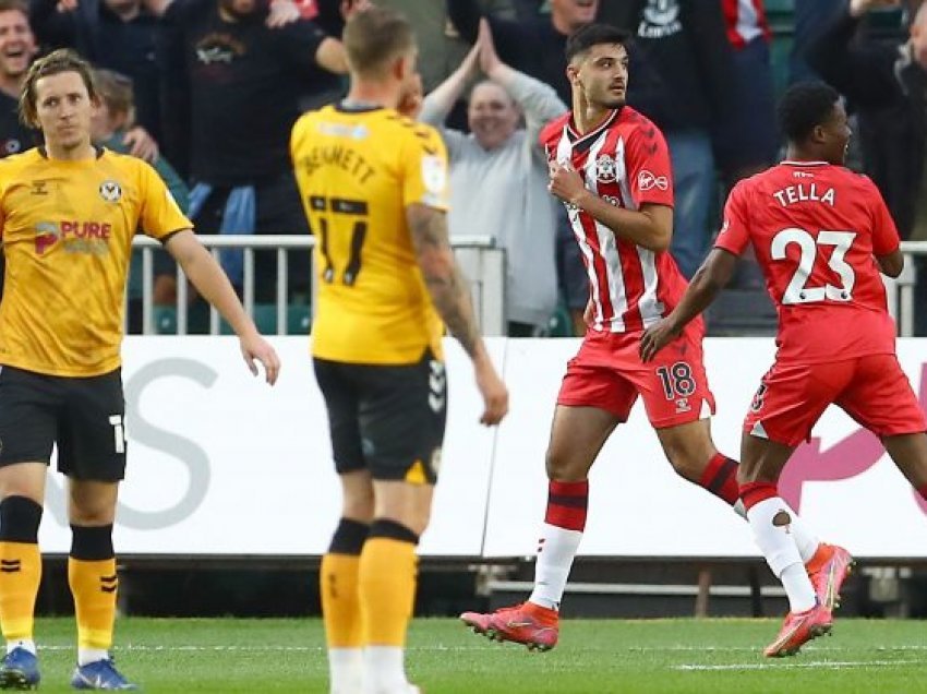 Broja shënon gol në debutimin e tij me Southampton