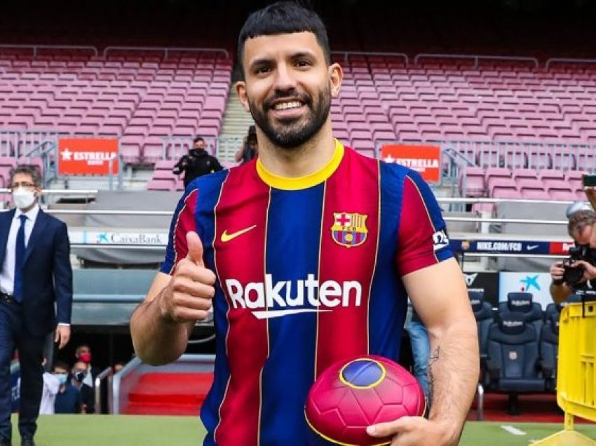 Aguero regjistrohet si lojtar i Barcelonës