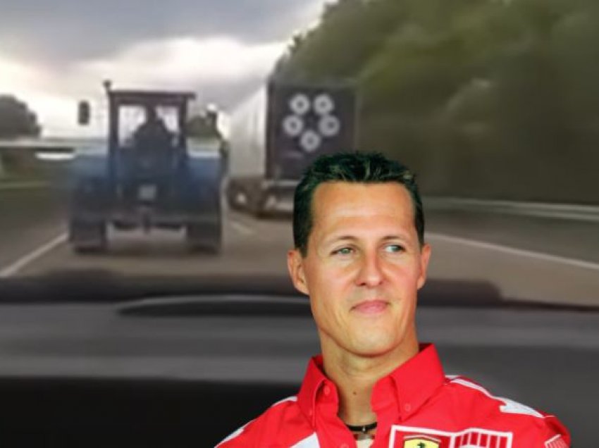 ‘Formula i Schumacherit’? Traktori me shpejtësi marramendëse i bën horë veturat në autostradë