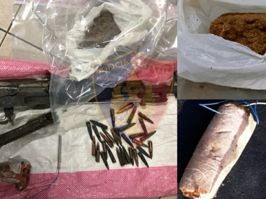 Armë, drogë dhe lëndë plasëse gati për ti shitur, arrestohet i riu në Vorë