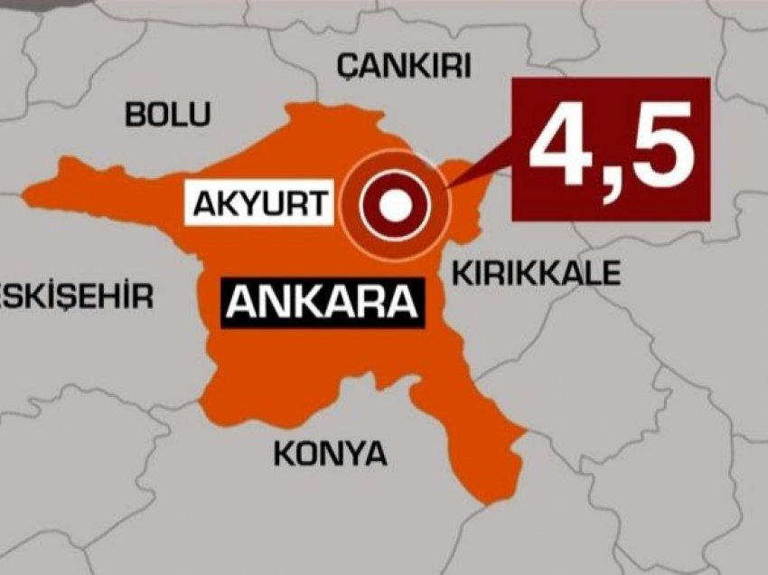 Tërmet me magnitudë prej 4.5 ballësh godet Turqinë