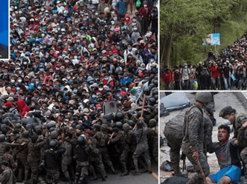 Pas përleshjeve me policinë, Biden i thotë karvanit me 8,000 emigrantë nga Honduras të kthehen prapa: Nuk është ende koha