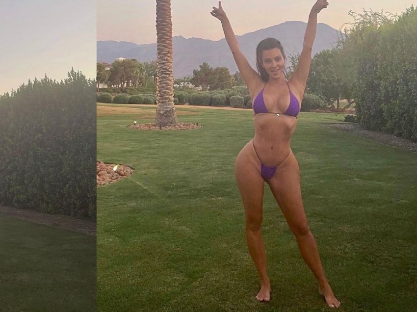 Kim Kardashian kësaj radhe ekspozon linjat trupore në bikini