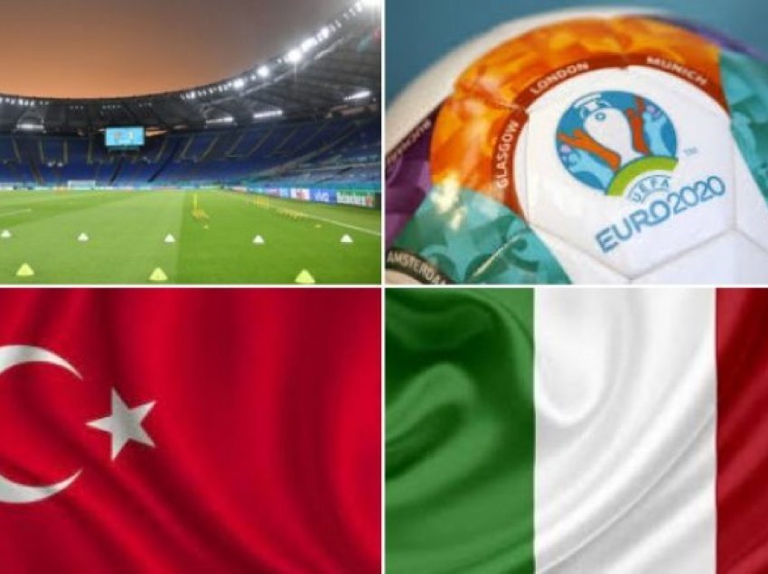 Formacionet e mundshme të ndeshjes hapëse të Euro 2020, Turqi-Itali