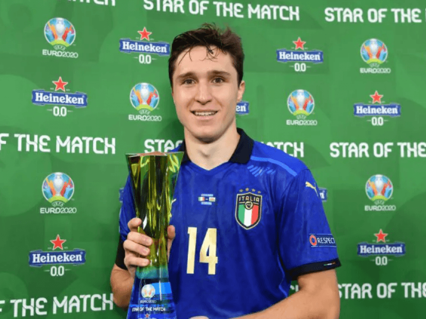 Federico Chiesa, lojtari i ndeshjes Itali – Uells