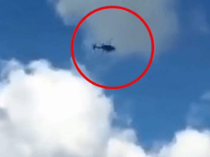 Ja momenti kur helikopteri i presidentit kolumbian qëllohet me armë