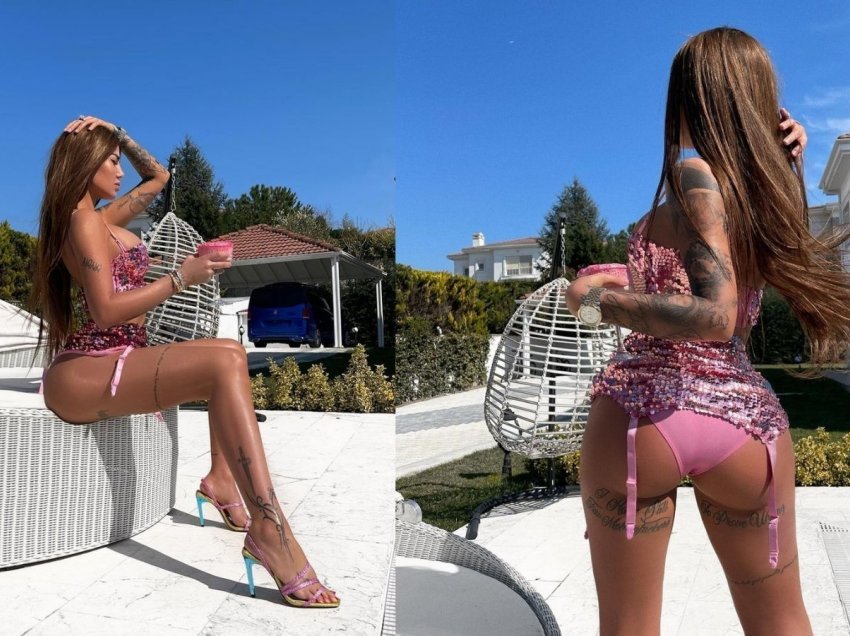 Morena Taraku ngrit temperaturat me veshje në bikini ngjyrë rozë