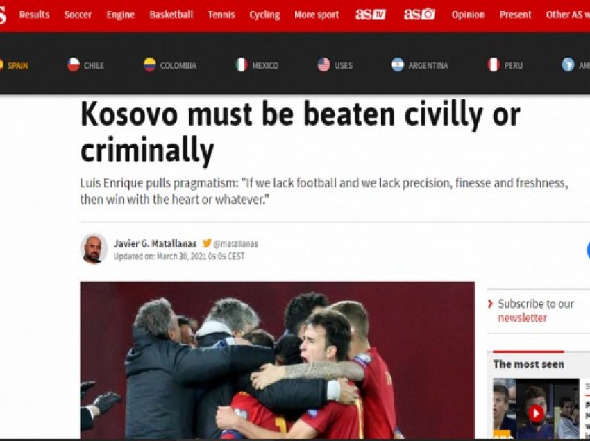 “AS” publikon edhe një tjetër lajm skandal para ndeshjes me Kosovën