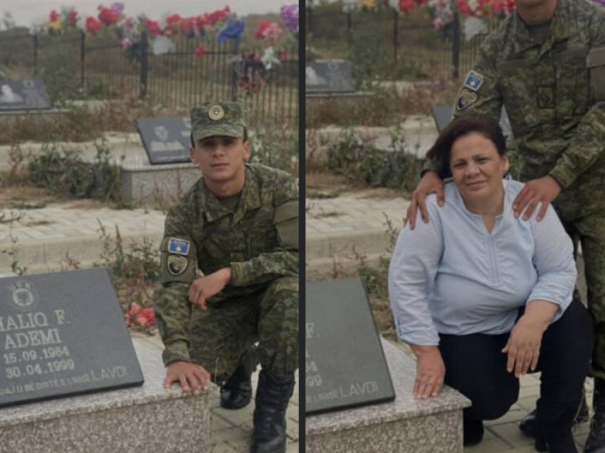 Prekëse: I biri i dëshmorit viziton varrin e babait, në ditën e parë të veshjes së uniformës së FSK-së