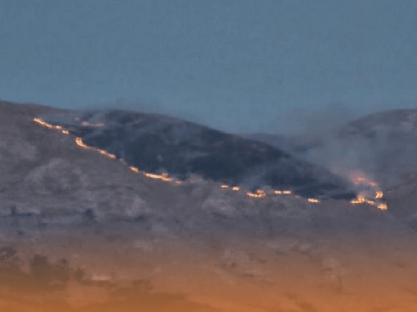 Zgjerohet vatra e zjarrit në Malin e Thatë për shkak të erës