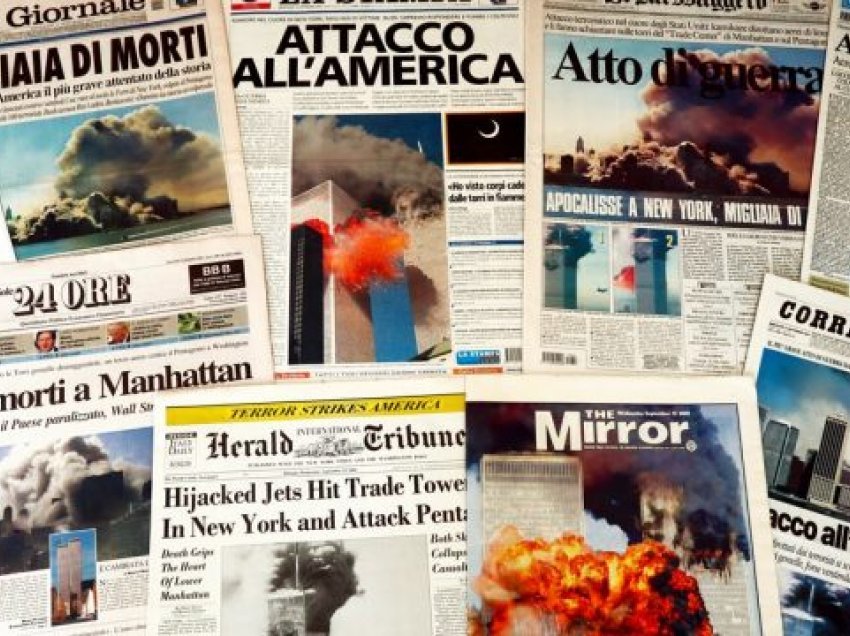 Kështu dukeshin faqet e para të gazetave ndërkombëtare pas 11 shtatorit 2001