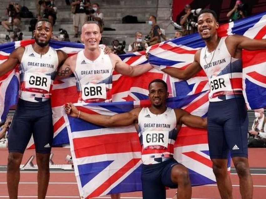 Britania e Madhe humb medaljen në stafetën 4x100 metra