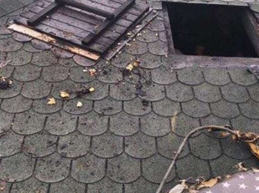 Nga era e fuqishme ka rënë çatia nga një ndërtesë në Shkup