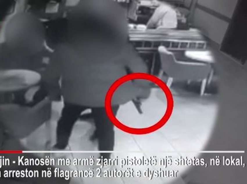 Policia reagon ndaj sherrit në Shëngjin, publikon videon: Ja si i riu kërcënon me armë