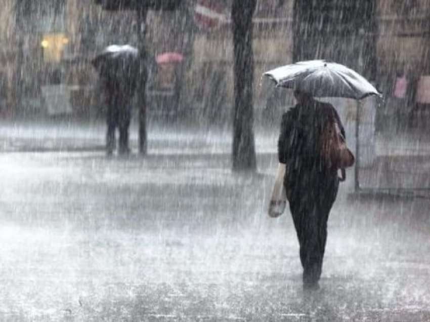 Deri të mërkurën, në Maqedoni do të mbaj mot me shi të rrëmbyeshëm dhe bubullima