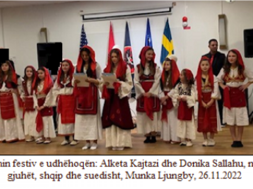 Në Munka Ljungby - Engelholm të Suedisë SHKSH ”Nëna Terezë” festoj Ditën e Flamurit kombëtar dhe 110 vjetorin e shpalljes së Pavarësisë së Shqipërisë