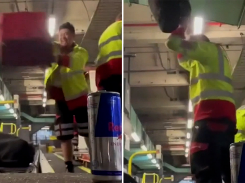 Pamje shokuese: Punonjësit që merren me bagazhet kapen duke “hedhur, shkelmuar dhe përplasur” çantat në aeroportin e Melburnit