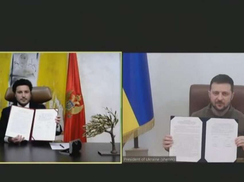 Abazoviç dhe Zelensky nënshkruajnë një deklaratë të përbashkët për perspektivën euroatlantike të Ukrainës