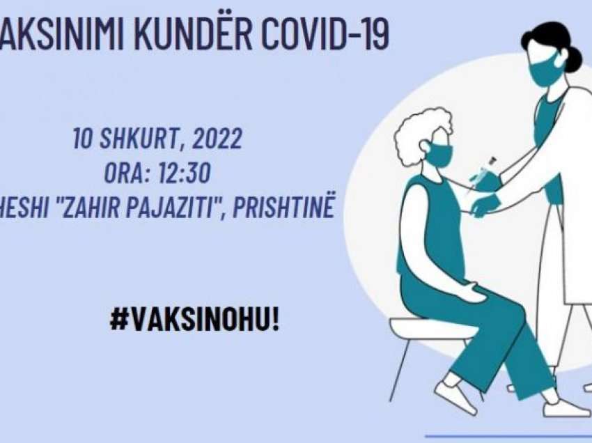 Nga sot vaksinimi kundër COVID-19 edhe në sheshin “Zahir Pajaziti” në Prishtinë