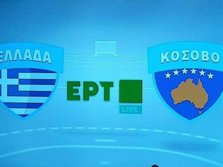 Televizioni kombëtar grek tallet me flamurin e Kosovës, shfaq hartën e...