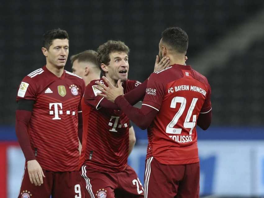 Bayerni shkatërron Hertha-n në Berlin 