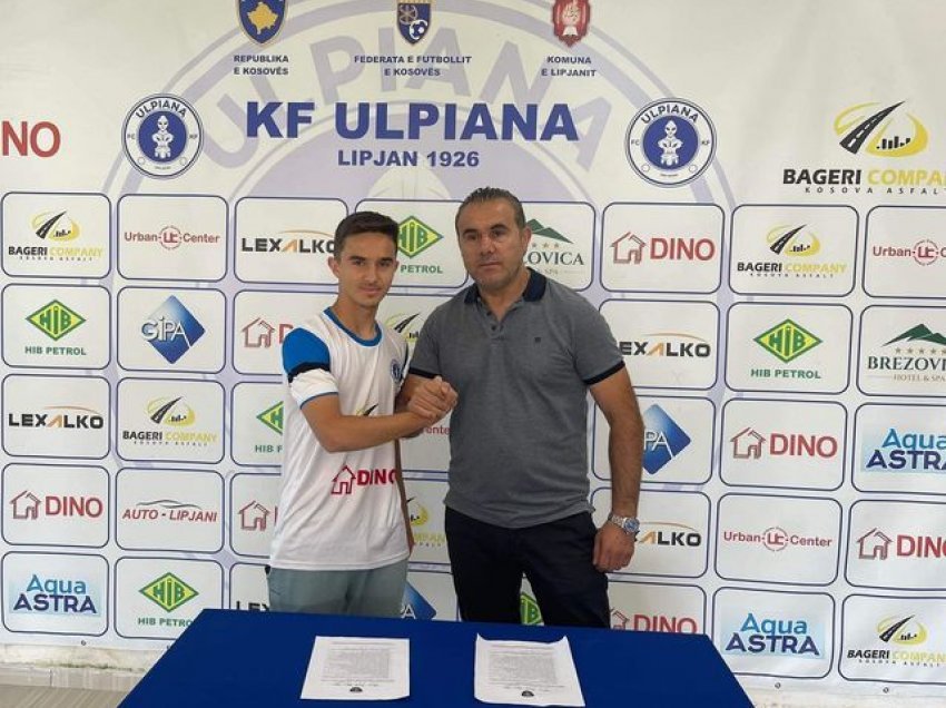 Krasniqi nënshkruan kontratë profesionale me Ulpianën