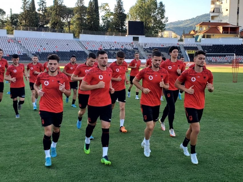 Kombëtarja U-21 stërvitet në “Elbasan Arena”, gati për sfidën me Kosovën
