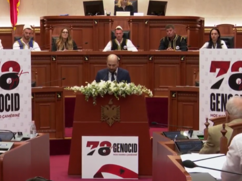 Seancë përkujtimore në Kuvendin e Shqipërisë për viktimat e gjenocidit mbi popullsinë çame