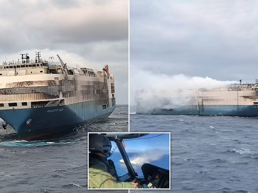 Fundoset në Atlantik transportuesja me makina luksoze gjermane, 13 ditë pas zjarrit misterioz në bord