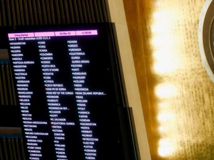 VOA: Asambleja e Përgjithshme e OKB-së, votim historik për të dënuar sulmin e Rusisë ndaj Ukrainës