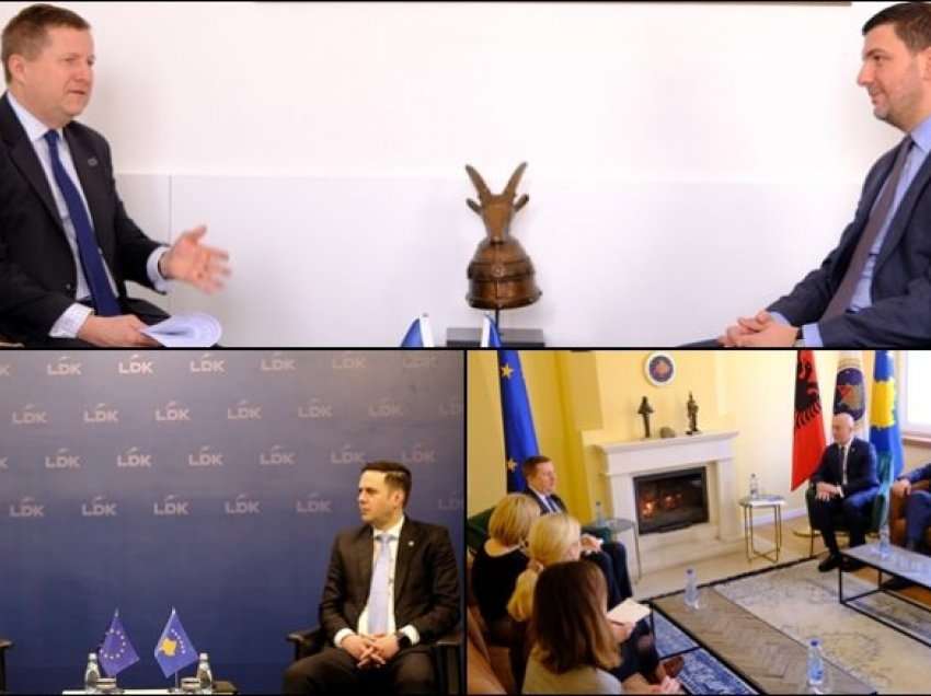 Shefi i BE-së takon liderët opozitarë, diskutojnë për agjendën evropiane dhe reformën zgjedhore në Kosovë