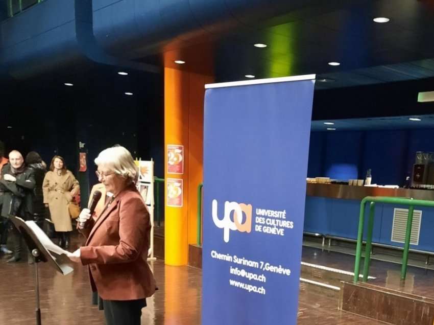 Në ceremoninë e 25-vjetorit të Universitetit popullor shqiptar të Gjenevës e pranishme edhe zonja Micheline Calmy-Rey
