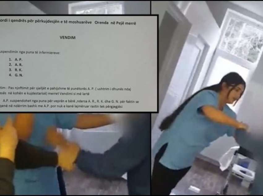 Dhuna fizike ndaj të moshuarës në Pejë, suspendohen nga puna katër infermieret
