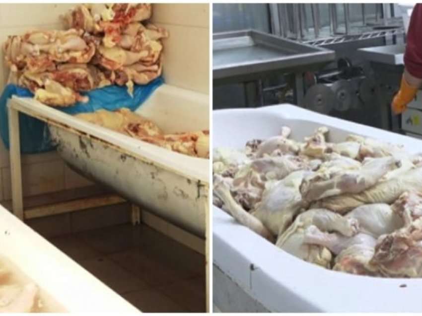 Zbulohet vendi skandaloz ku përpunohej mishi i pulës dhe përdorej për sufllaqe: AKU bllokon 450 kg mish, arrestohet pronari