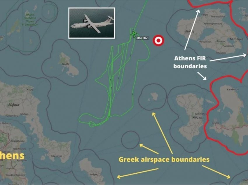 Çfarë po ndodh? Greqia në “ankth”, avioni turk fluturon vetëm 80 kilometra larg Athinës