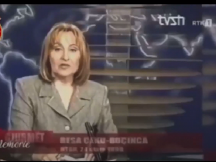Lë televizionin publik Besa Çejku Buçinca, sonte i jep lajmet për herë të fundit