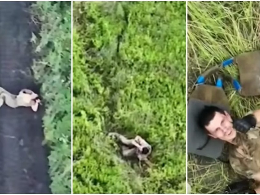 Ushtari i plagosur ukrainas vuri re një dron që fluturonte mbi të dhe mendoi se do ta vriste, por ja se çfarë ndodhi