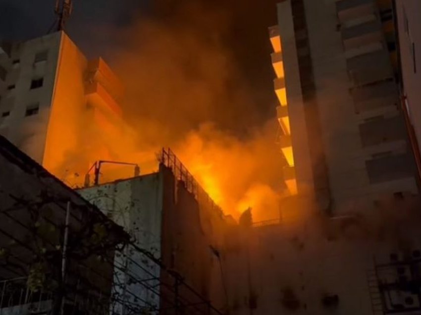 Riaktivizohet zjarri në qendrën tregtare në Lushnje, rreziku vijon të jetë i lartë
