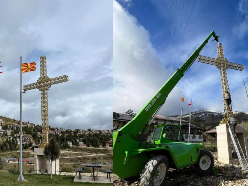 Ipeshkvia e Tetovës ka marrë vendim për heqjen e kryqit në Kodrën e Diellit, do të paraqesin ankesë