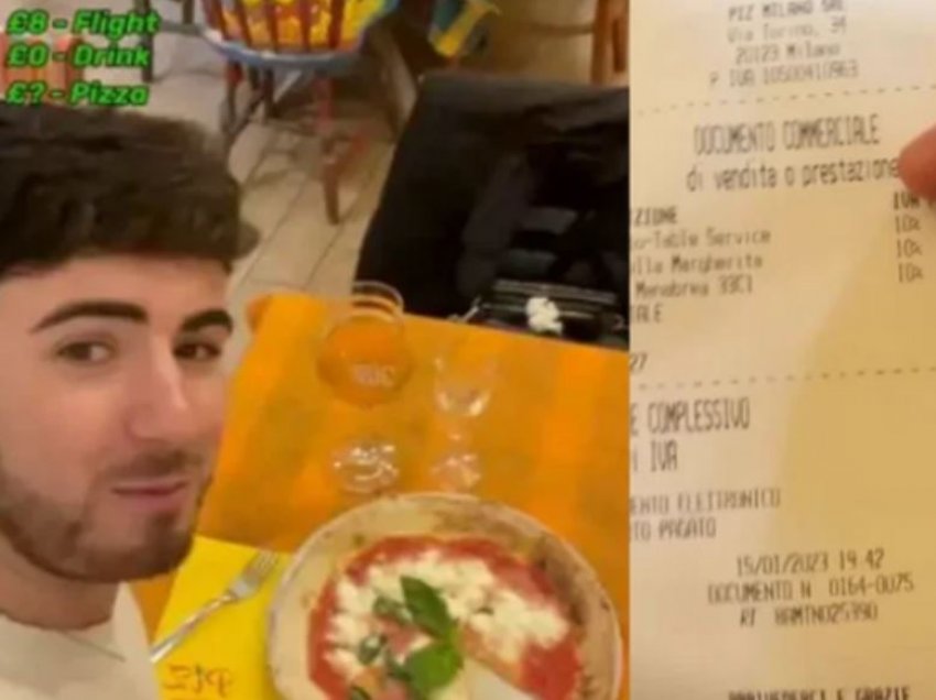 Një person udhëton nga Britania e Madhe në Itali vetëm për të blerë pica